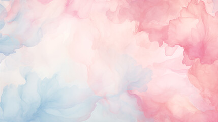 Fototapeta premium Gentle pink and blue gradient watercolor background