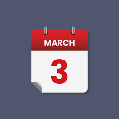Calendar date month icon flat march vector