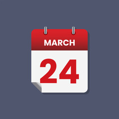 Calendar date month icon flat march vector