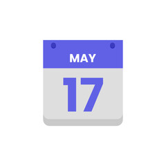 Calendar date month icon flat may vector