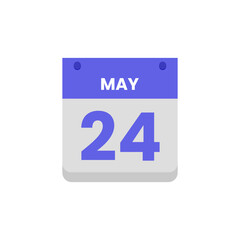 Calendar date month icon flat may vector