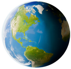 North and South America globe, global, planet earth, 3d-illustration, elements of this image furnished by NASA