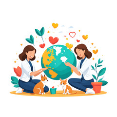 Diverse Team Of Medical Workers Providing Health Support Togethe