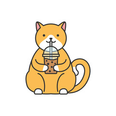 Obraz premium Cute cat illustration