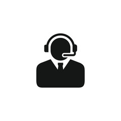 Customer service icon vector. EPS 10 editable vector