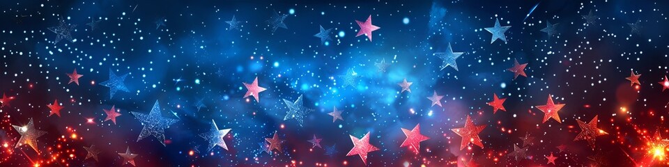 Obraz premium July 4th is Independence Day of the United States of America. Banner for text