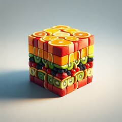 a bowl of fruit including strawberries blueberries and green leaves