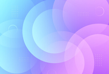 Modern abstract background, full color, blue and purple gradations, circle abstract memphis, eps 10