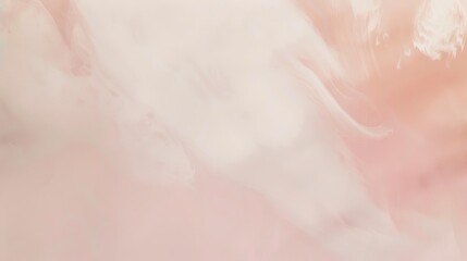 Fototapeta premium Blush pink to white ombre, subtle fade, low-angle view, delicate and airy ambiance