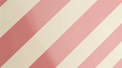 Fototapeta premium Rose pink and ivory diagonal stripes, smooth transition, mid-angle view, sophisticated and stylish 