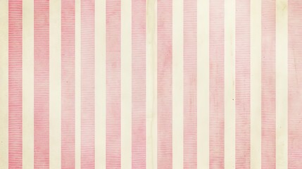 Retro pink stripes with beige accents, wide-angle view, slightly faded, classic and charming 