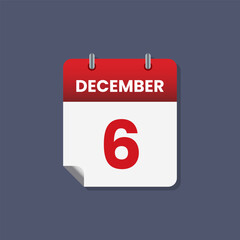 Calendar date month icon flat december vector