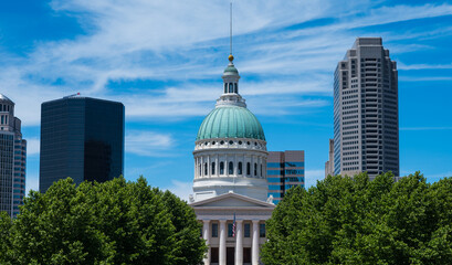 Downtown St. Louis in Missouri state