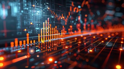 Obraz premium Abstract background on financial transactions