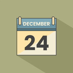 Calendar date month icon flat december vector