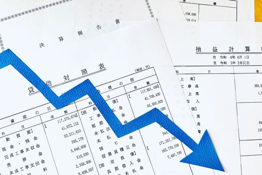 決算で財務状況が悪化した企業