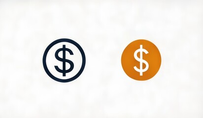 Obraz premium illustration of a symbol of a dollar coin