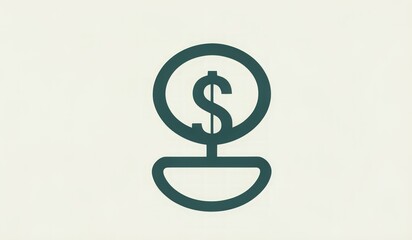 Obraz premium dollar icon