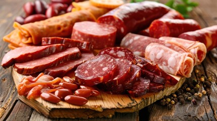 Obraz premium Limit Red and Processed Meats: These can increase the risk of certain cancers and are harder to digest