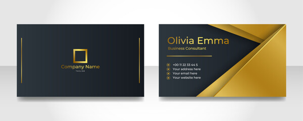 Minimal modern business card design