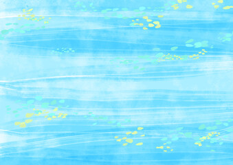 涼しげな水の流れ