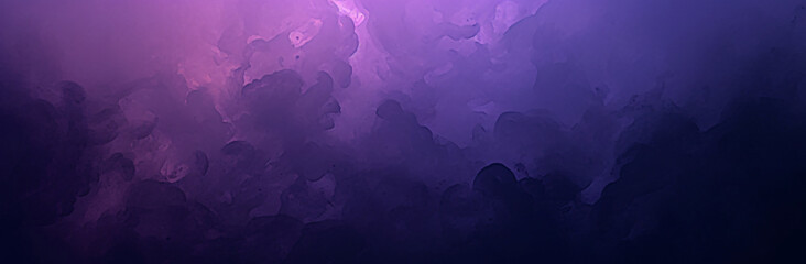 Abstract purple and black watercolor background with copy space text, for design, art, and background