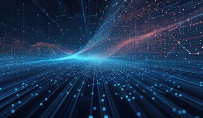 Obraz premium cyber networks digital tech, visualization power AI, holograms cyber save your data, 