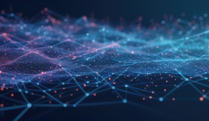 Obraz premium energy of realms, visualization tranding, meta data.