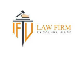  Set of modern law firm justice logo design vector graphic template