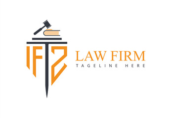  Set of modern law firm justice logo design vector graphic template