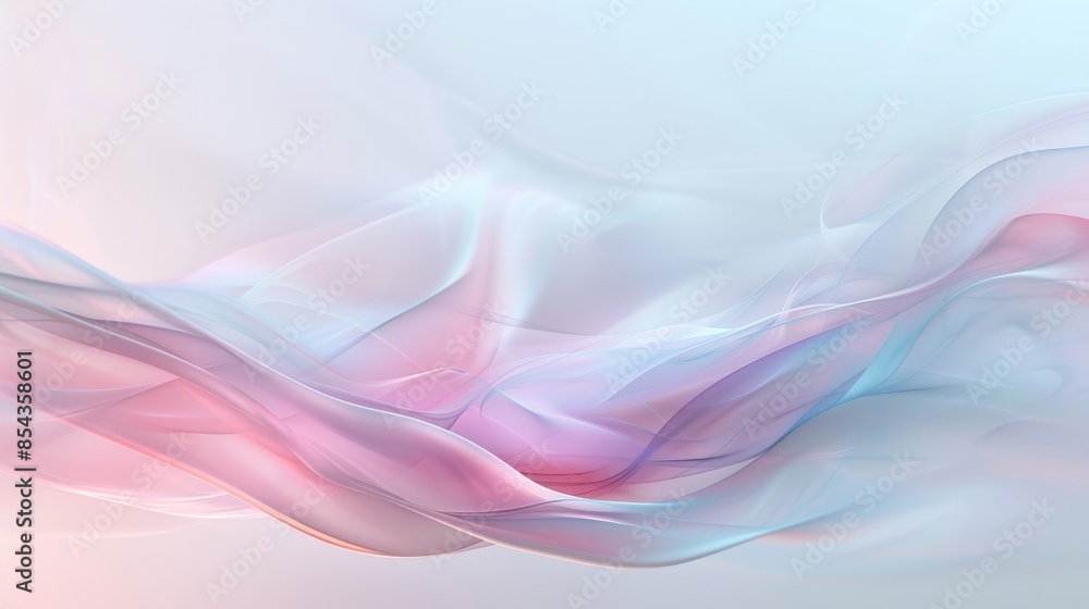 Poster Abstract background with flowing pastel colors, creating a soft and ethereal visual.