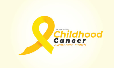 Childhood cancer awareness month. background, banner, card, poster, template. Vector illustration.