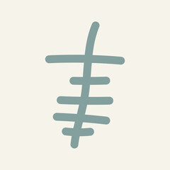 Obraz premium Minimal doodle frame vector element