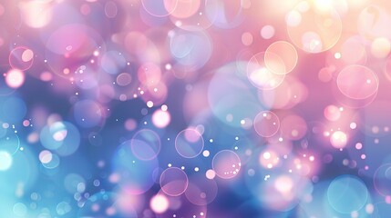Beautiful Abstract Bokeh Background with Colorful Light Spots