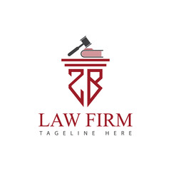 Fototapeta premium Set of modern law firm justice logo design vector graphic template