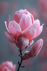 Fototapeta premium Delicate Pink Magnolia Blossom