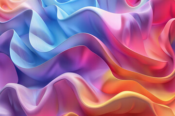 Fototapeta premium Stunning HD Colorful Abstract Wallpaper: Vibrant Artistic Design with Fluid Shapes and Dynamic Patterns for Modern Aesthetic Backgrounds