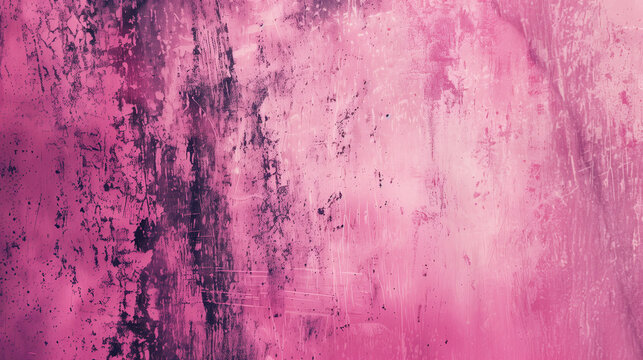 Retro noise. Dust texture. Pink pastel color old worn used film scratch pattern stain messy art illusion vintage grunge abstract background.