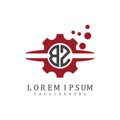 initial monogram for automotive logo design vector
