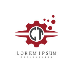 initial monogram for automotive logo design vector
