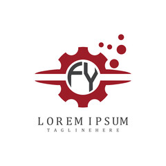 initial monogram for automotive logo design vector
