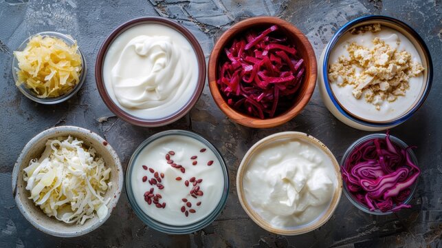 Yogurt, Kefir, and Sauerkraut: These contain probiotics that support gut health and boost the immune system