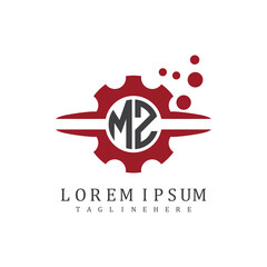 initial monogram for automotive logo design vector
