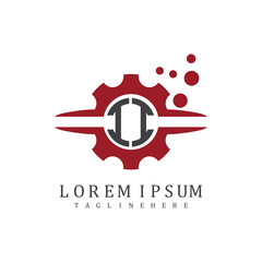 initial monogram for automotive logo design vector
