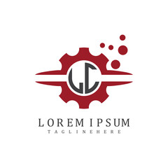 initial monogram for automotive logo design vector
