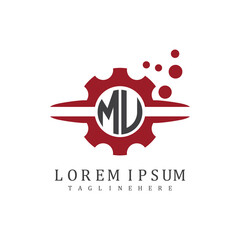 initial monogram for automotive logo design vector
