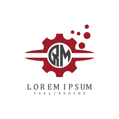 initial monogram for automotive logo design vector
