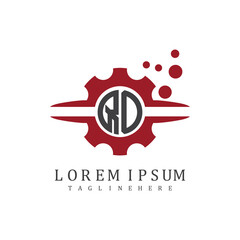 Naklejka premium initial monogram for automotive logo design vector 