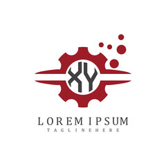 initial monogram logo with creative design.	