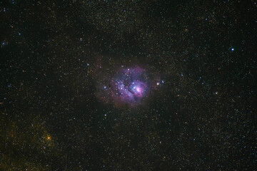 Lagoon Nebula close up with no optical filters © Charles Baden